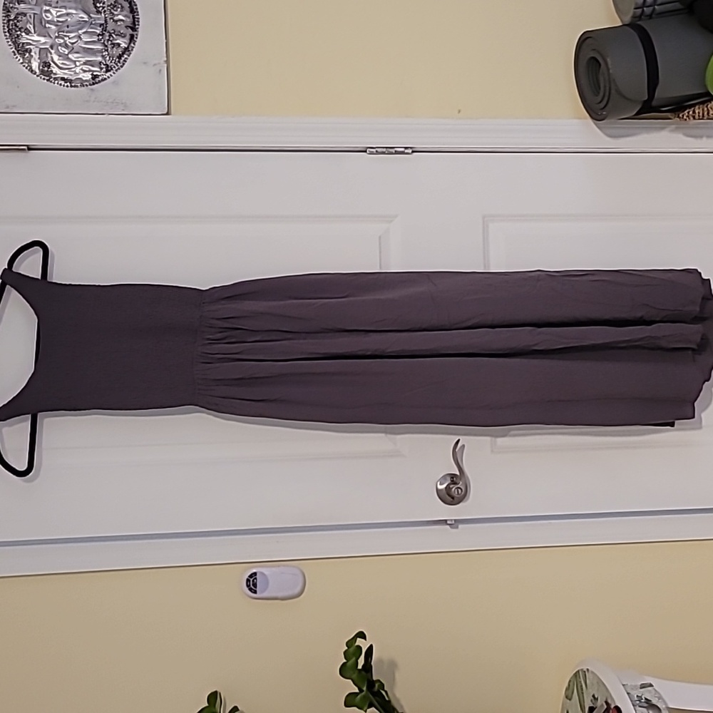 Plum dress with pockets